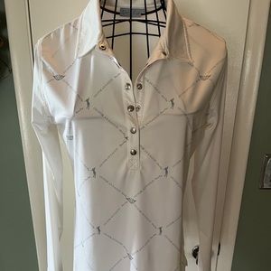 Long sleeve golf shirt by daily, size large